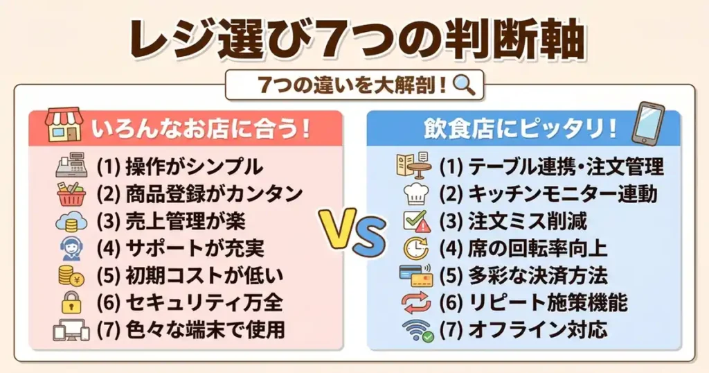 スマレジとfunfo比較！1店舗か多店舗かで答えが変わる7つの判断軸