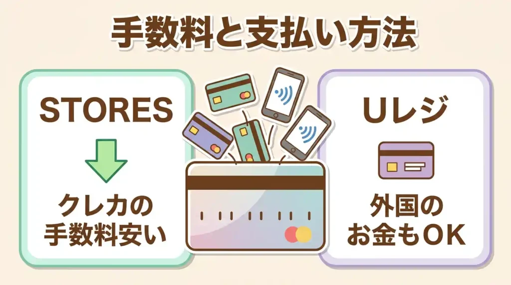 比較② 決済手数料・対応決済ブランド