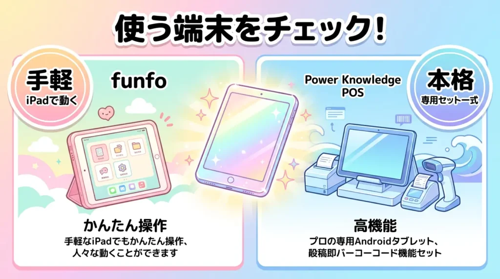 比較③ 対応端末とそろえる機器